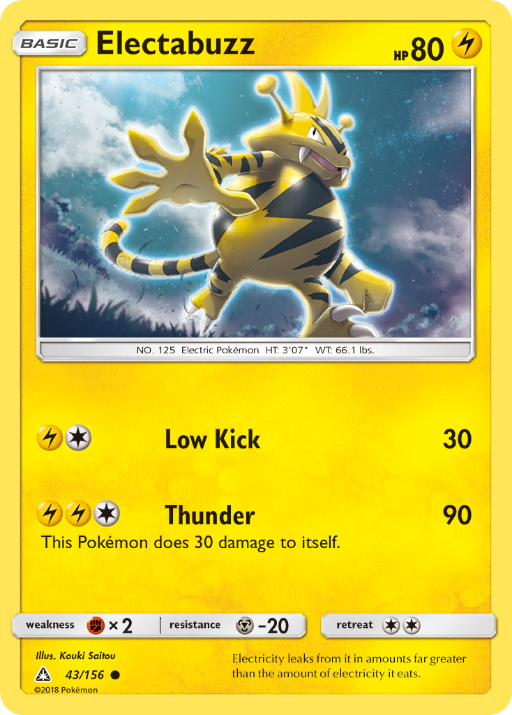 Electabuzz (43/156) [Sun & Moon: Ultra Prism] | Amazing Games TCG