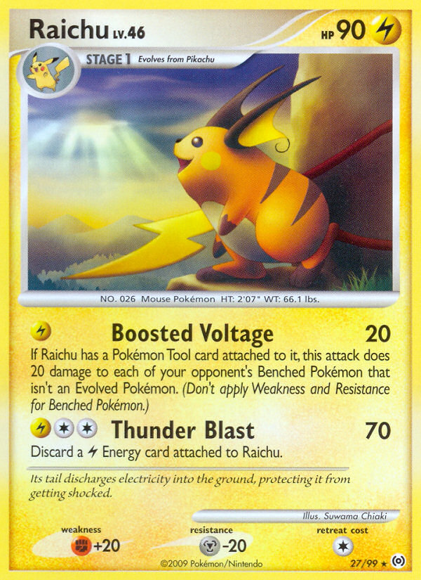 Raichu (27/99) [Platinum: Arceus] | Amazing Games TCG