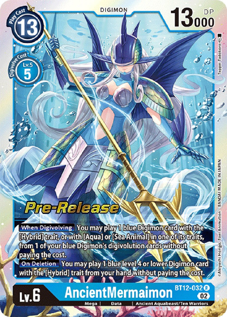 AncientMermaimon [BT12-032] [Across Time Pre-Release Cards] | Amazing Games TCG