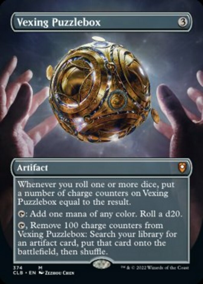 Vexing Puzzlebox (Borderless Alternate Art) [Commander Legends: Battle for Baldur's Gate] | Amazing Games TCG