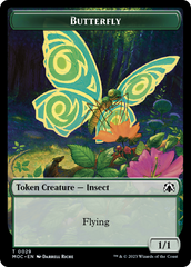 Butterfly // City's Blessing Double-Sided Token [March of the Machine Commander Tokens] | Amazing Games TCG