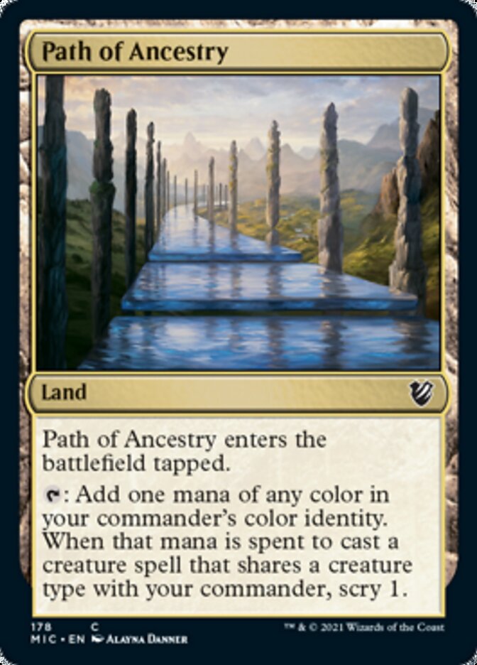 Path of Ancestry [Innistrad: Midnight Hunt Commander] | Amazing Games TCG