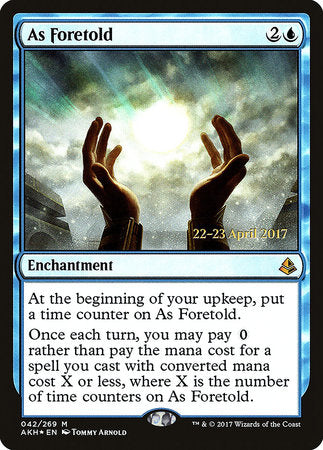 As Foretold [Amonkhet Promos] | Amazing Games TCG