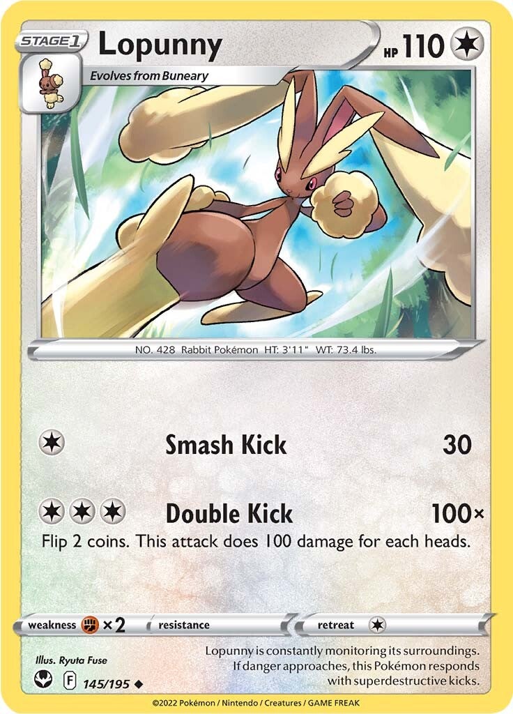 Lopunny (145/195) [Sword & Shield: Silver Tempest] | Amazing Games TCG