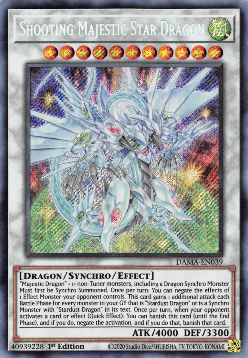 Shooting Majestic Star Dragon [DAMA-EN039] Starlight Rare | Amazing Games TCG