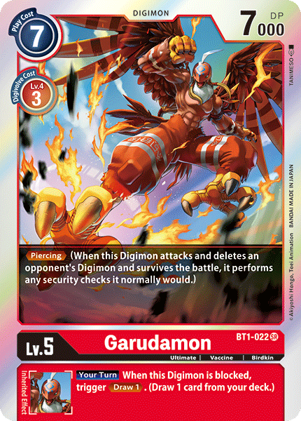 Garudamon [BT1-022] [Release Special Booster Ver.1.0] | Amazing Games TCG