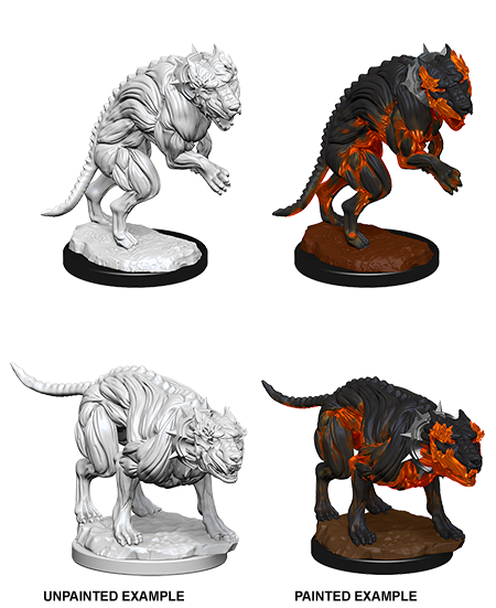 Pathfinder Deep Cuts Unpainted Miniatures: Hell Hounds | Amazing Games TCG