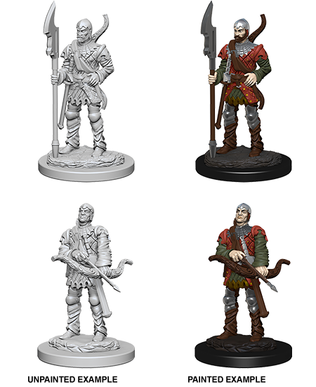 Pathfinder Deep Cuts Unpainted Miniatures: Town Guards | Amazing Games TCG