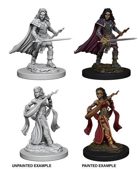 Pathfinder Deep Cuts Unpainted Miniatures: Human Female Bard | Amazing Games TCG