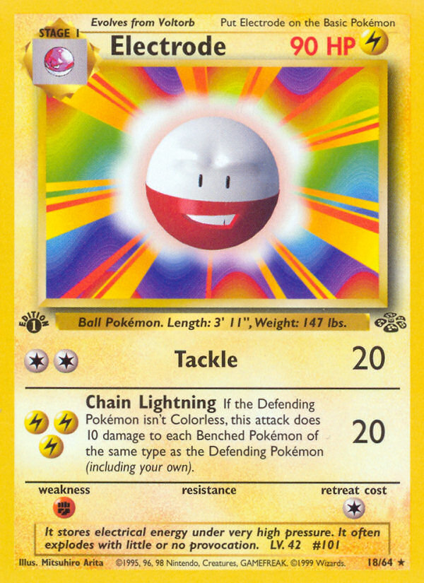 Electrode (18/64) [Jungle 1st Edition] | Amazing Games TCG