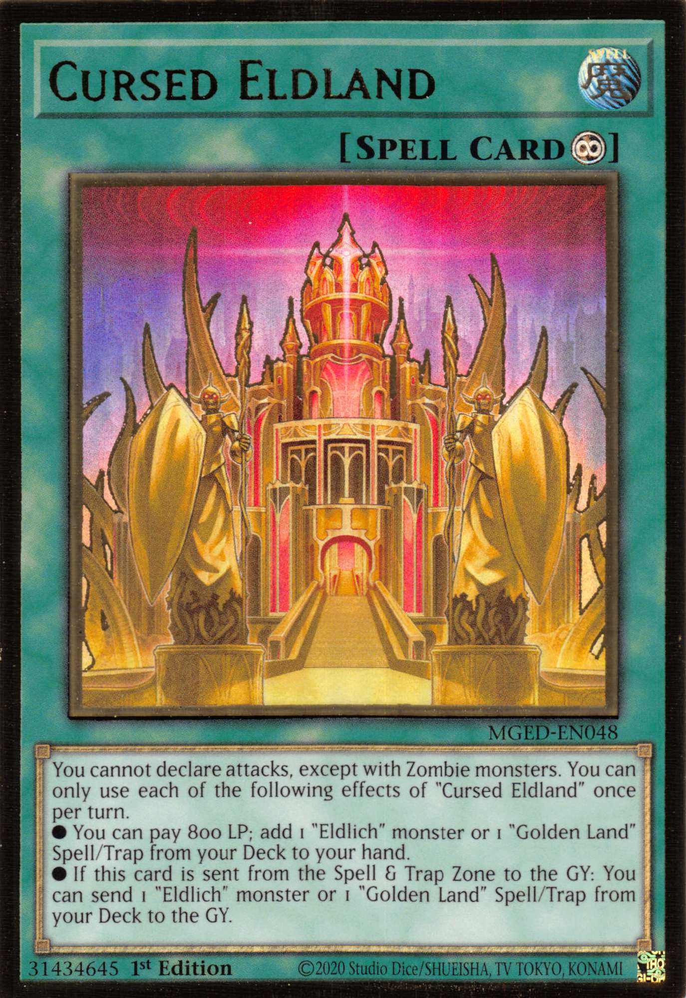 Cursed Eldland [MGED-EN048] Gold Rare | Amazing Games TCG