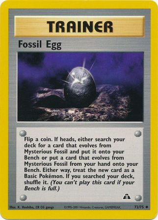 Fossil Egg (72/75) [Neo Discovery Unlimited] | Amazing Games TCG