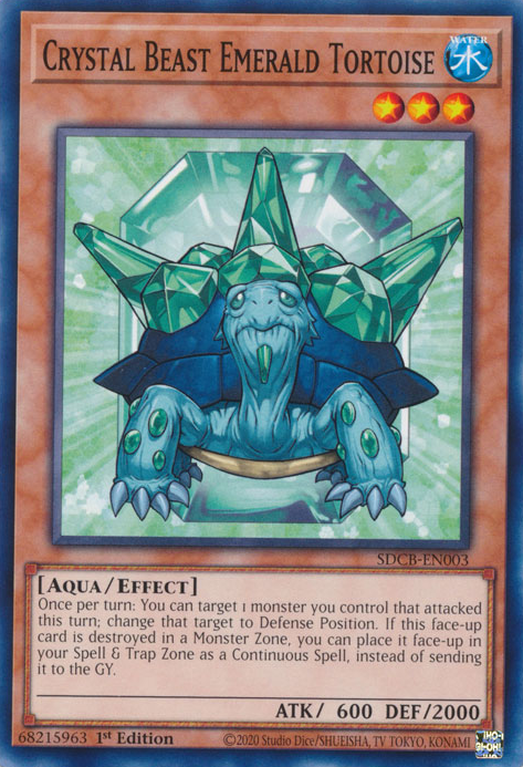 Crystal Beast Emerald Tortoise [SDCB-EN003] Common | Amazing Games TCG