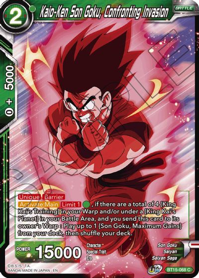 Kaio-Ken Son Goku, Confronting Invasion [BT15-068] | Amazing Games TCG