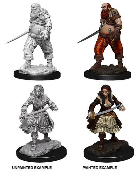 WizKids Deep Cuts Unpainted Miniatures: Pirates | Amazing Games TCG