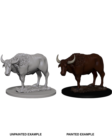 WizKids Deep Cuts Unpainted Miniatures: Oxen | Amazing Games TCG