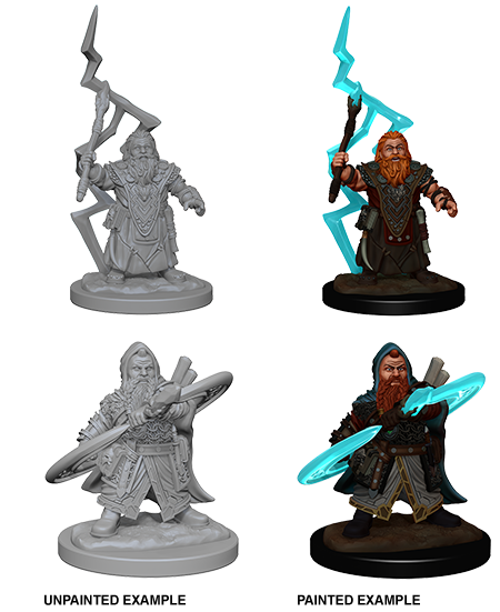 Pathfinder Deep Cuts Unpainted Miniatures: Dwarf Male Sorcerer | Amazing Games TCG