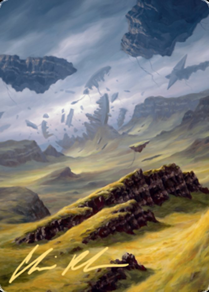 Plains 3 Art Card (Gold-Stamped Signature) [Zendikar Rising Art Series] | Amazing Games TCG