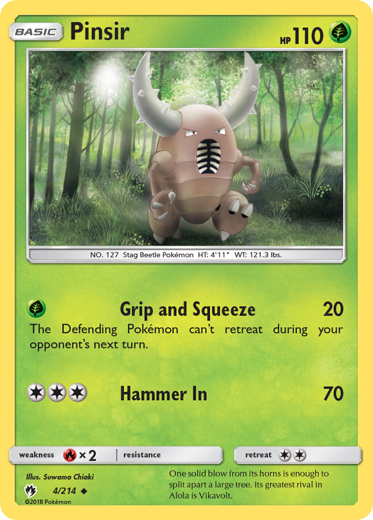 Pinsir (4/214) [Sun & Moon: Lost Thunder] | Amazing Games TCG