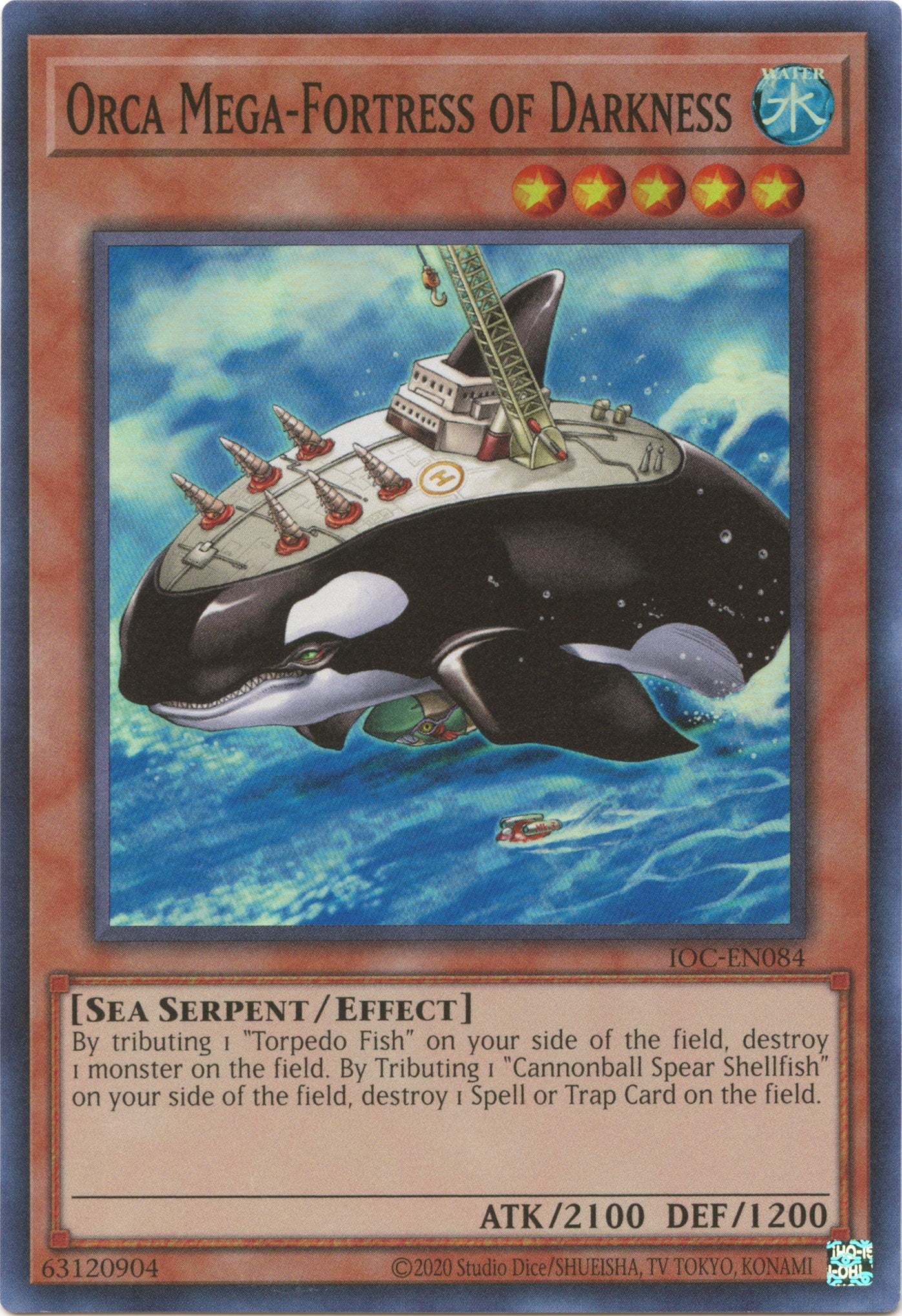 Orca Mega-Fortress of Darkness (25th Anniversary) [IOC-EN084] Super Rare | Amazing Games TCG