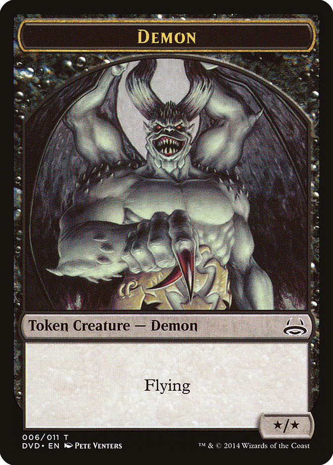 Demon Token (Divine vs. Demonic) [Duel Decks Anthology Tokens] | Amazing Games TCG