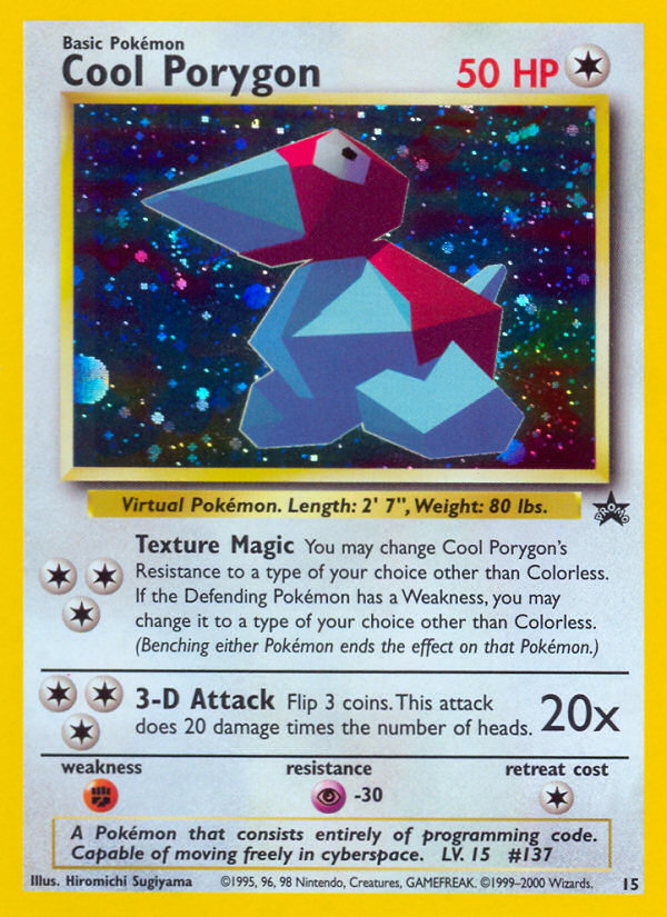 Cool Porygon (15) [Wizards of the Coast: Black Star Promos] | Amazing Games TCG