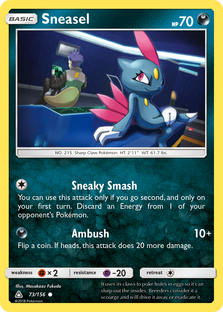 Sneasel (73/156) [Sun & Moon: Ultra Prism] | Amazing Games TCG