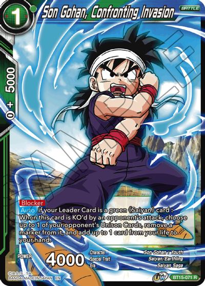 Son Gohan, Confronting Invasion [BT15-071] | Amazing Games TCG