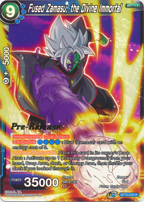Fused Zamasu, the Divine Immortal (BT10-052) [Rise of the Unison Warrior Prerelease Promos] | Amazing Games TCG
