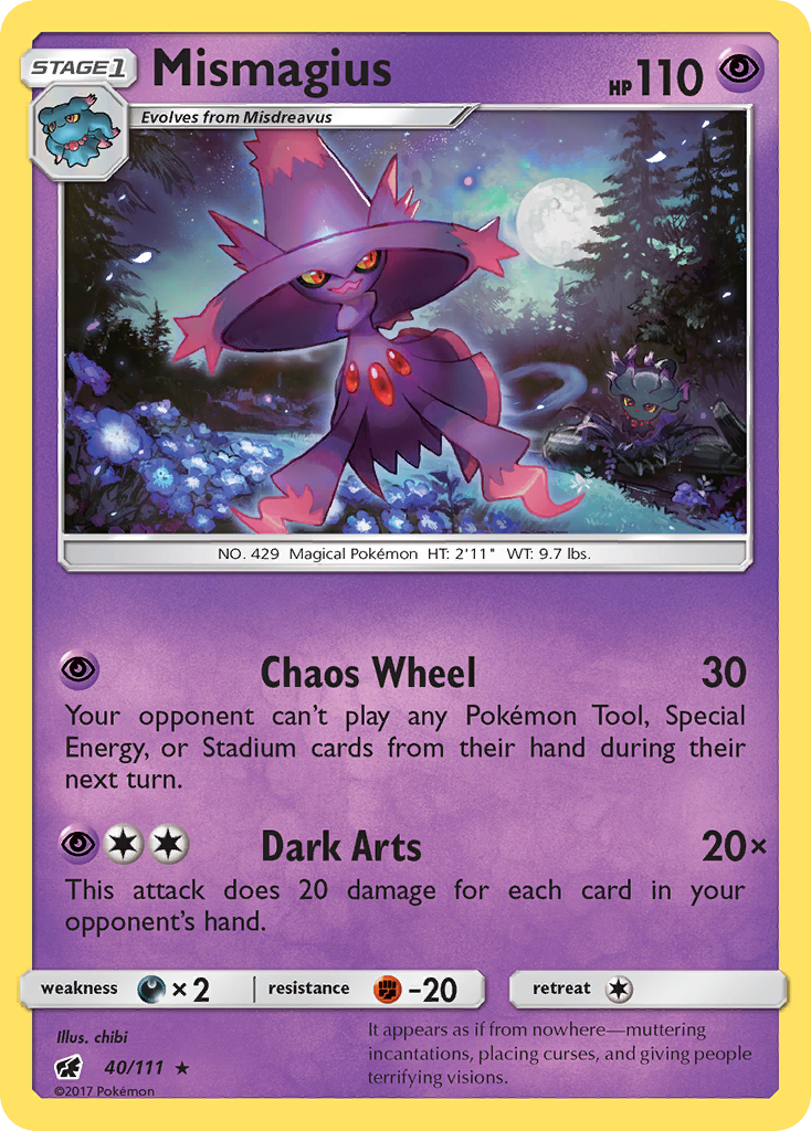 Mismagius (40/111) [Sun & Moon: Crimson Invasion] | Amazing Games TCG