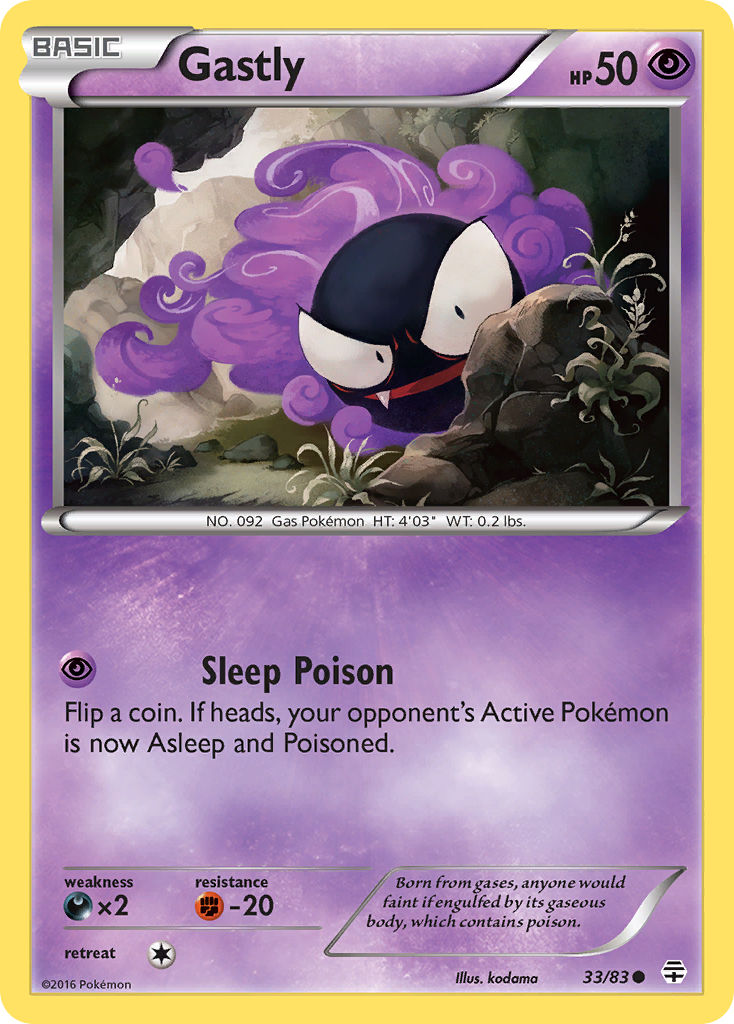 Gastly (33/83) [XY: Generations] | Amazing Games TCG