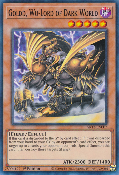 Goldd, Wu-Lord of Dark World [SR13-EN007] Common | Amazing Games TCG