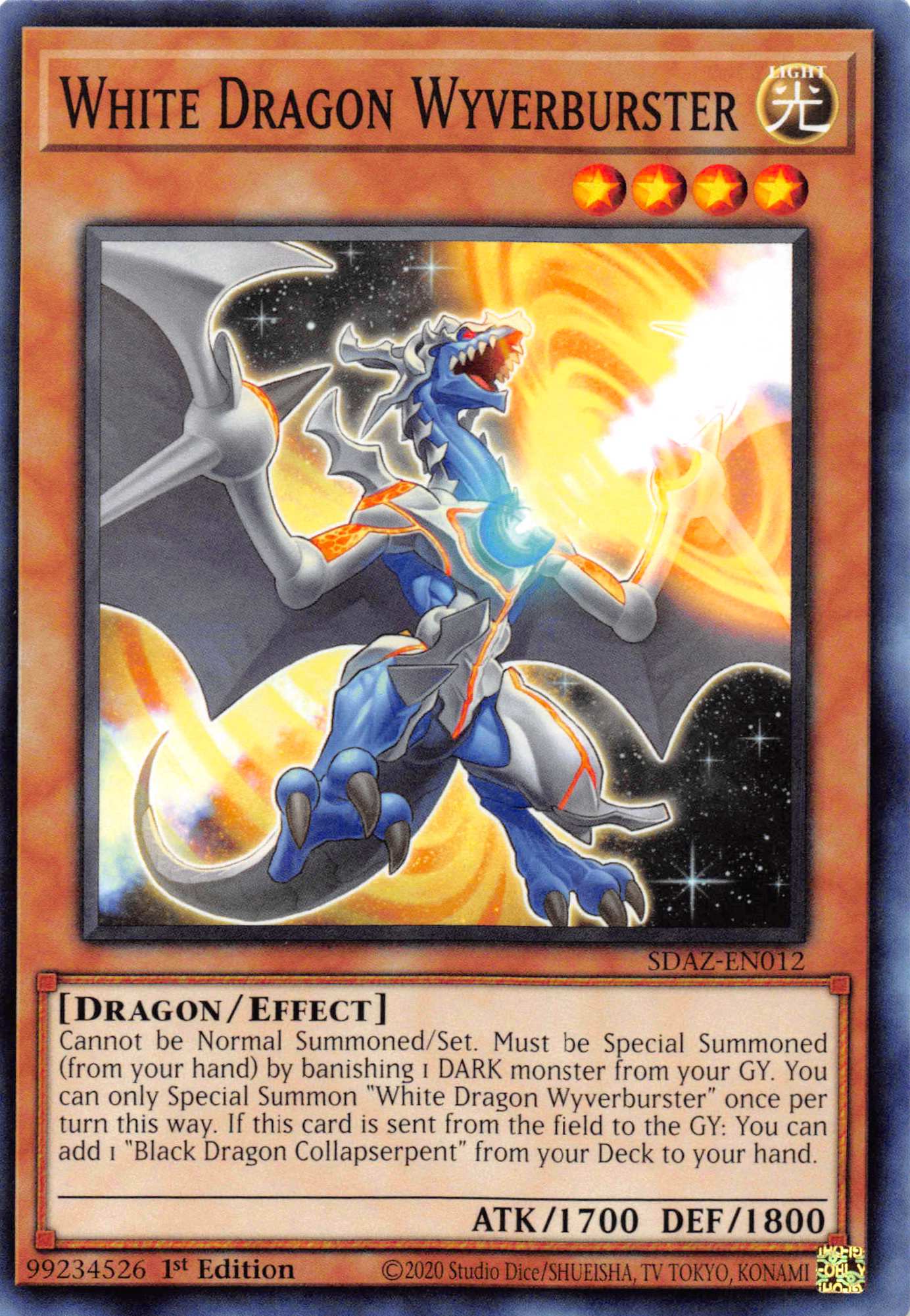 White Dragon Wyverburster [SDAZ-EN012] Common | Amazing Games TCG