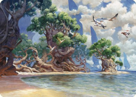 Yavimaya Coast Art Card [Dominaria United Art Series] | Amazing Games TCG