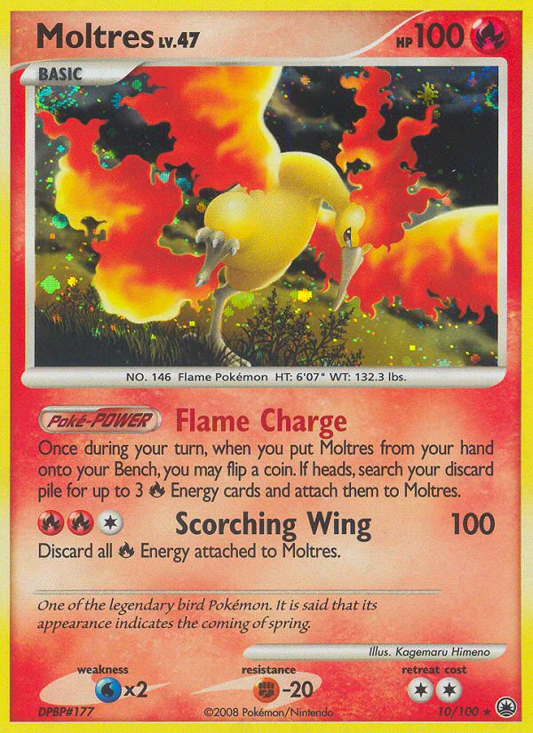 Moltres (10/100) [Diamond & Pearl: Majestic Dawn] | Amazing Games TCG