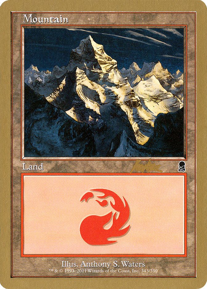 Mountain (bk343) (Brian Kibler) [World Championship Decks 2002] | Amazing Games TCG