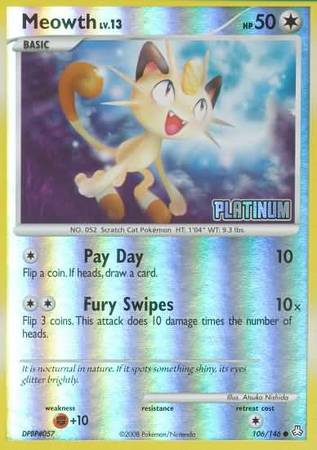 Meowth (106/146) [Burger King Promos: 2009 Collection] | Amazing Games TCG