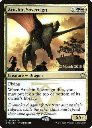 Arashin Sovereign [Dragons of Tarkir Promos] | Amazing Games TCG
