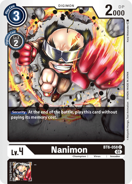 Nanimon [BT6-058] [Double Diamond] | Amazing Games TCG