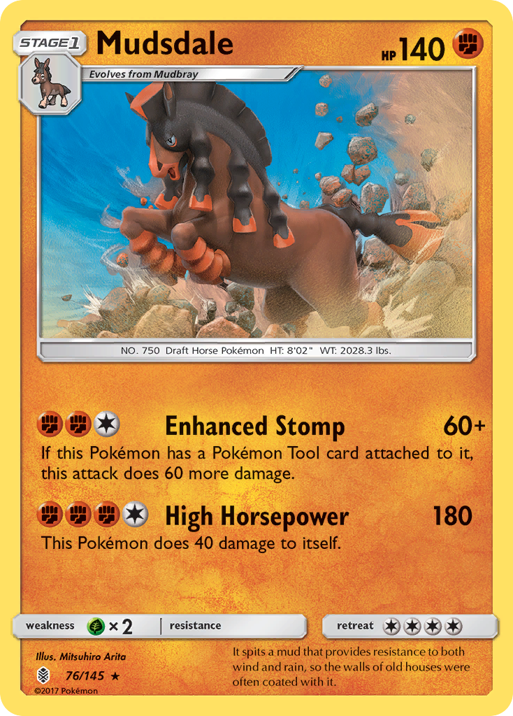 Mudsdale (76/145) [Sun & Moon: Guardians Rising] | Amazing Games TCG