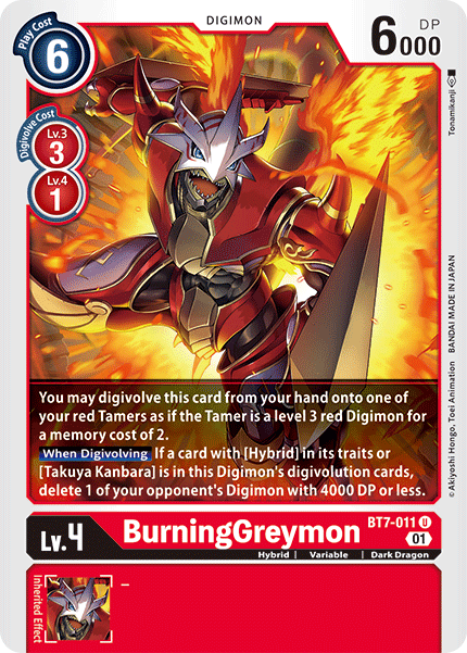 BurningGreymon [BT7-011] [Next Adventure] | Amazing Games TCG
