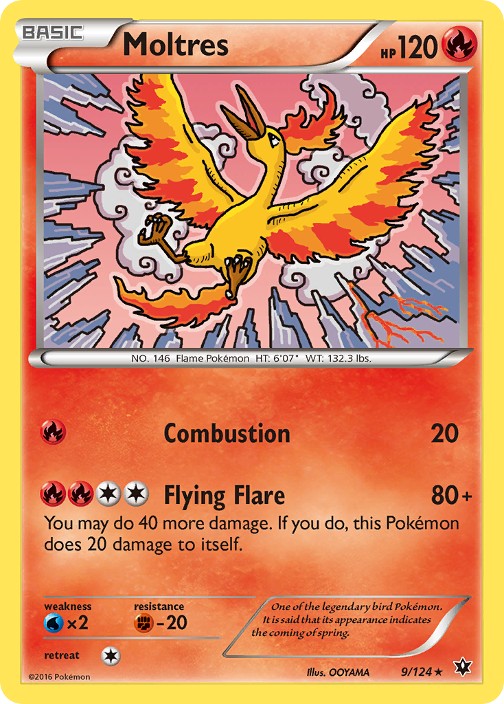 Moltres (9/124) [XY: Fates Collide] | Amazing Games TCG