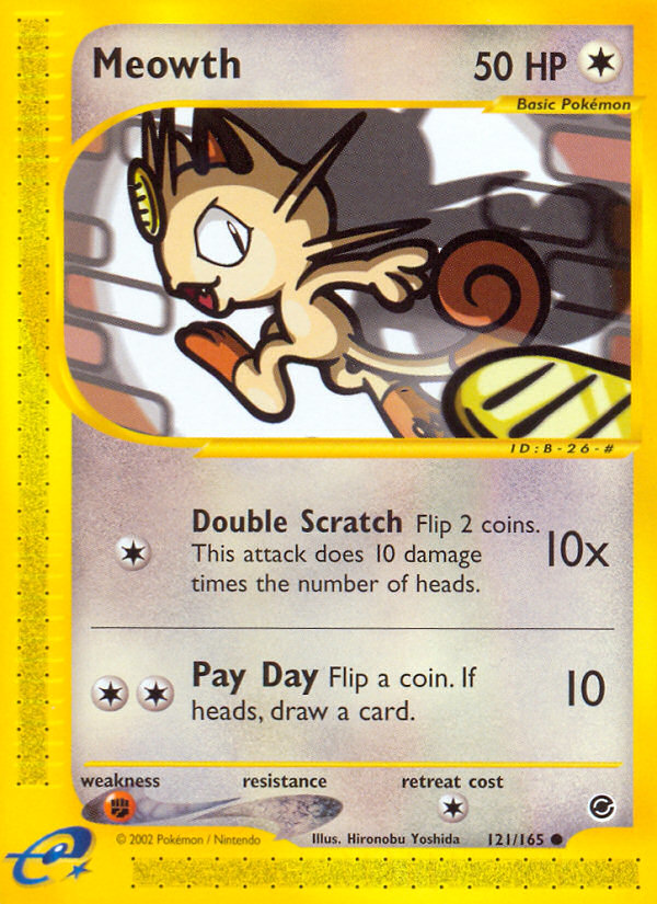 Meowth (121/165) [Expedition: Base Set] | Amazing Games TCG