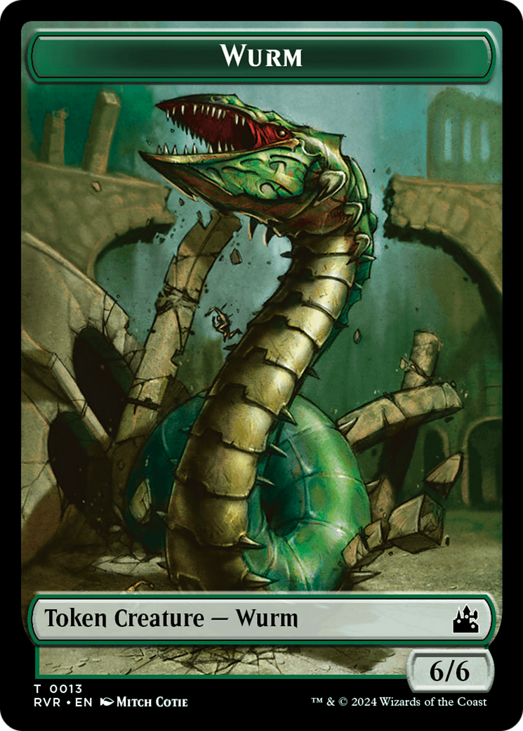 Goblin (0008) // Wurm Double-Sided Token [Ravnica Remastered Tokens] | Amazing Games TCG