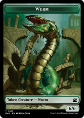 Bird // Wurm Double-Sided Token [Ravnica Remastered Tokens] | Amazing Games TCG