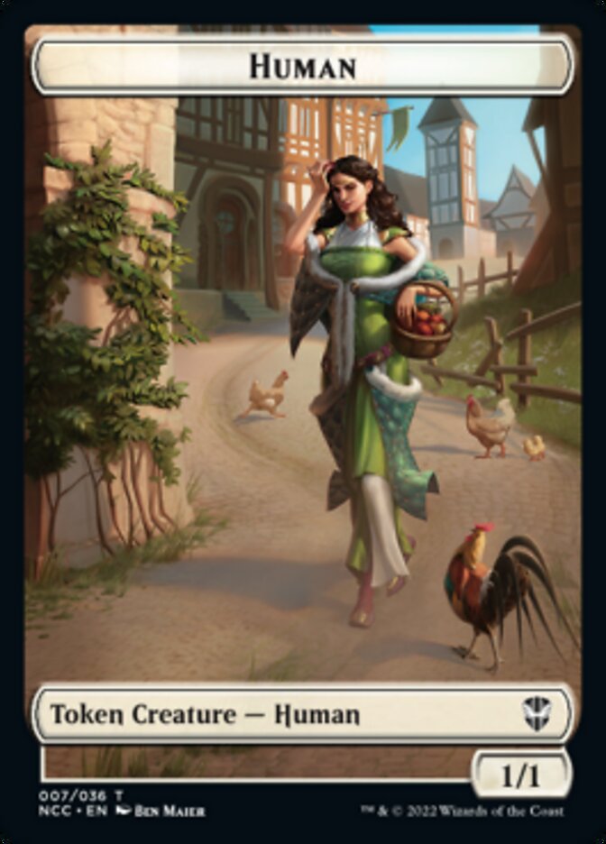 Eldrazi Spawn // Human Double-sided Token [Streets of New Capenna Commander Tokens] | Amazing Games TCG