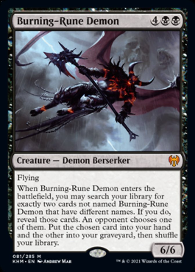 Burning-Rune Demon [Kaldheim] | Amazing Games TCG