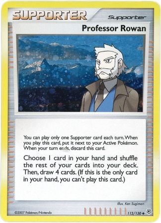 Professor Rowan (112/130) (Cosmos Holo) [Diamond & Pearl: Base Set] | Amazing Games TCG