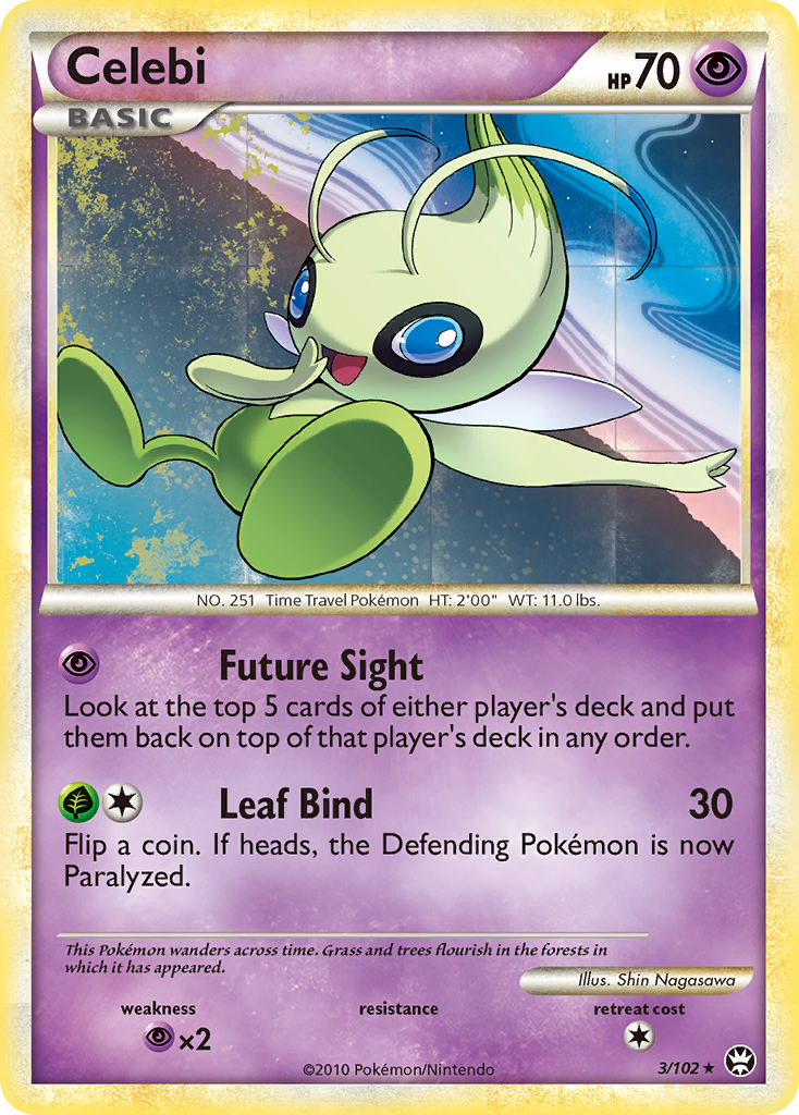 Celebi (3/102) [HeartGold & SoulSilver: Triumphant] | Amazing Games TCG