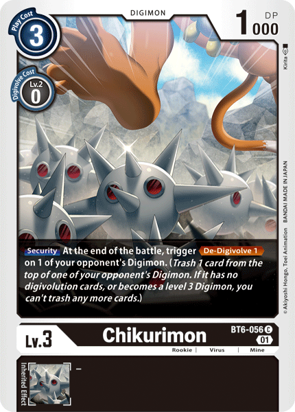 Chikurimon [BT6-056] [Double Diamond] | Amazing Games TCG